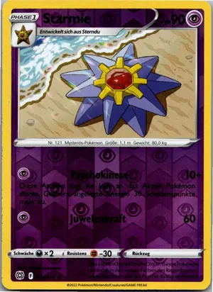 Pokémon-Karte Starmie 055/172 Strahlende Sterne