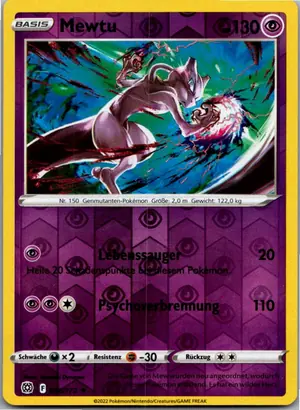 Pokémon-Karte Mewtu 056/172 Strahlende Sterne