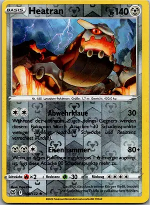 Pokémon-Karte Heatran 100/172 Strahlende Sterne