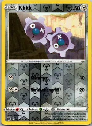Pokémon-Karte Klikk 102/172 Strahlende Sterne