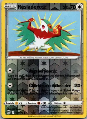 Pokémon-Karte Resladero 127/172 Strahlende Sterne