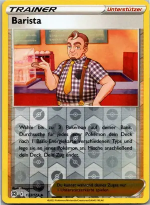 Pokémon-Karte Barista 133/172 Strahlende Sterne