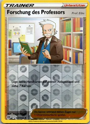 Pokémon-Karte Forschung des Professors 147/172 Strahlende Sterne