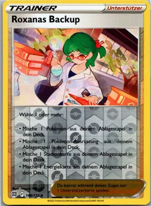 Pokémon-Karte Roxanas Backup 148/172 Strahlende Sterne