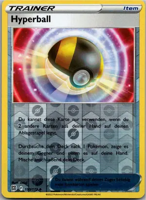 Pokémon-Karte Hyperball 150/172 Strahlende Sterne