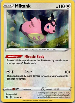 Pokémon-Karte Miltank 126/189 Astralglanz