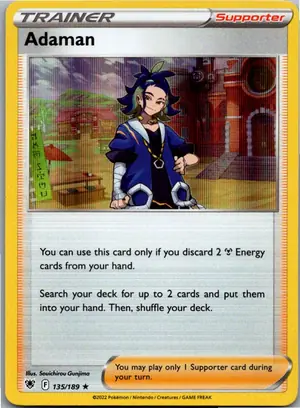 Pokémon-Karte Adaman Diam 135/189 Astralglanz