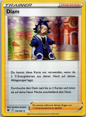 Pokémon-Karte Diam 135/189 Astralglanz