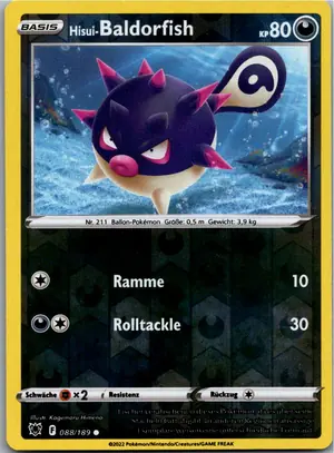 Pokémon-Karte Hisui-Baldorfish 088/189 Astralglanz