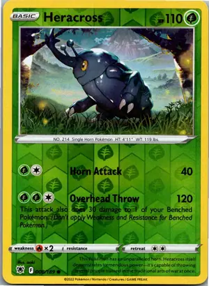 Pokémon-Karte Heracross Skaraborn 008/189 Astralglanz