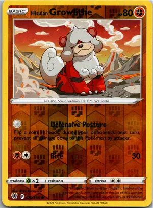 Pokémon-Karte Hisuian Growlithe 070/189 Astralglanz
