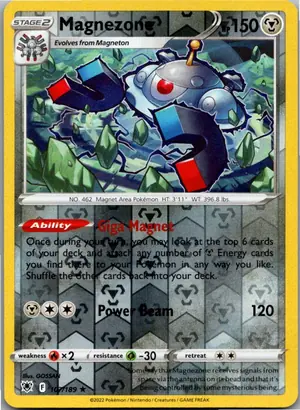 Pokémon-Karte Magnezone 107/189 Astralglanz