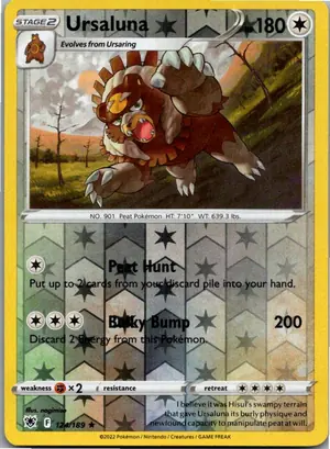 Pokémon-Karte Ursaluna 124/189 Astralglanz