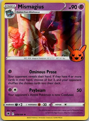Pokémon-Karte Mismagius Traunmagil 059/189 Astralglanz