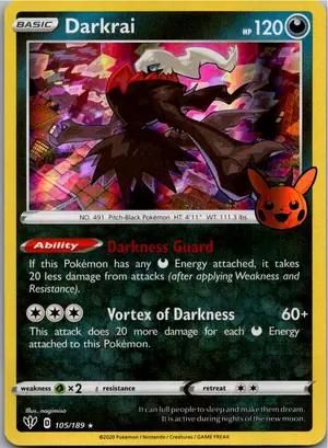 Pokémon-Karte Darkrai 105/189 Flammende Finsternis