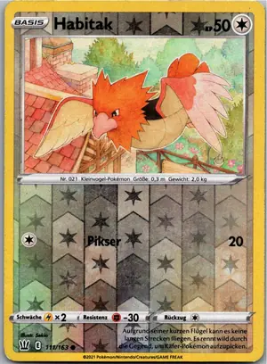 Pokémon-Karte Habitak 111/163 Kampfstile