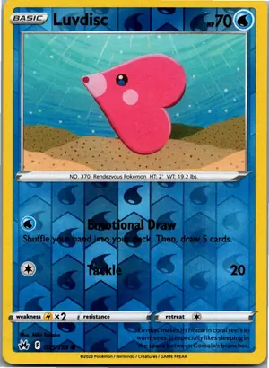 Pokémon-Karte Luvdisc Liebiskus 035/159 Zenit der Könige