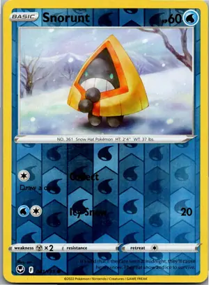 Pokémon-Karte Snorunt Schneppke 041/195 Silberne Sturmwinde