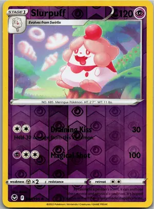 Pokémon-Karte Slurpuff Sabbaione 084/195 Silberne Sturmwinde