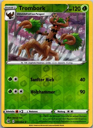 Pokémon-Karte Trombork 017/264 Fusionsangriff