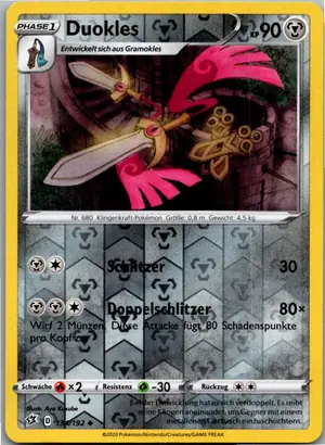 Pokémon-Karte Duokles 134/192 Clash der Rebellen
