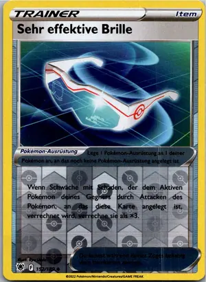 Pokémon-Karte Sehr effektive Brille 152/189 Astralglanz