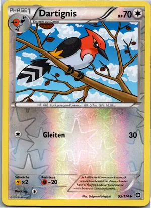 Pokémon-Karte Dartignis 95/114 Dampfkessel
