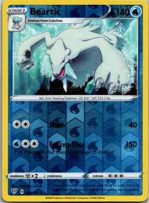 Pokémon-Karte Beartic Siberio 049/189 Flammende Finsternis