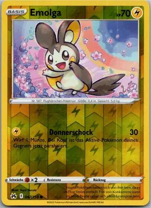 Pokémon-Karte Emolga 047/159 Zenit der Könige