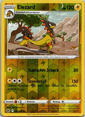 Pokémon-Karte Elezard 050/159 Zenit der Könige