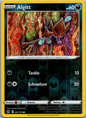 Pokémon-Karte Algitt 081/159 Zenit der Könige