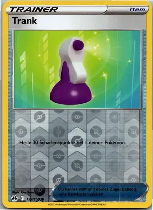 Pokémon-Karte Trank 139/159 Zenit der Könige