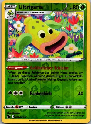 Pokémon-Karte Ultrigaria 002/163 Kampfstile