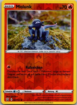 Pokémon-Karte Molunk 027/163 Kampfstile