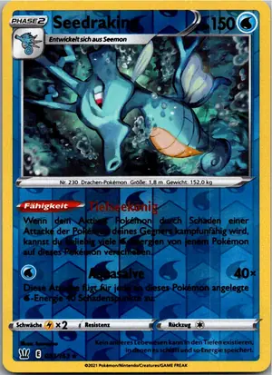 Pokémon-Karte Seedraking 033/163 Kampfstile