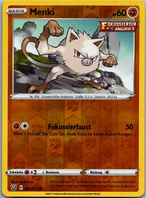 Pokémon-Karte Menki 066/163 Kampfstile