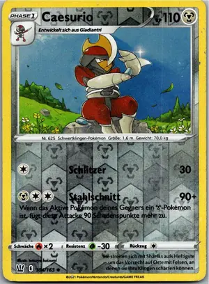 Pokémon-Karte Caesurio 104/163 Kampfstile