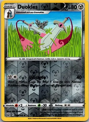Pokémon-Karte Duokles 106/163 Kampfstile