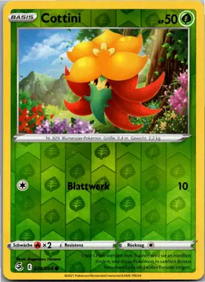Pokémon-Karte Cottini 024/264 Fusionsangriff