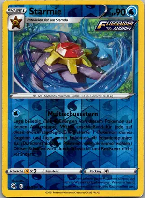 Pokémon-Karte Starmie 053/264 Fusionsangriff
