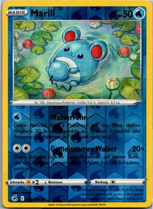 Pokémon-Karte Marill 058/264 Fusionsangriff