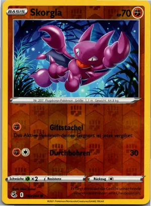 Pokémon-Karte Skorgla 140/264 Fusionsangriff