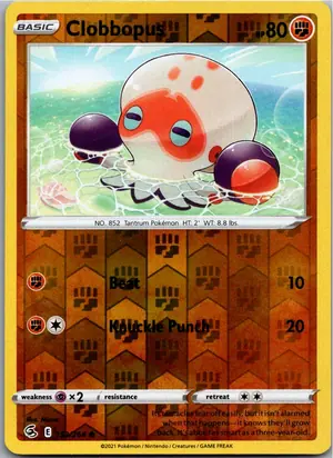 Pokémon-Karte Clobbopus Klopptopus 152/264 Fusionsangriff