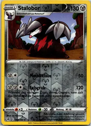 Pokémon-Karte Stalobor 183/264 Fusionsangriff