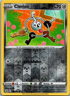 Pokémon-Karte Clavion 186/264 Fusionsangriff