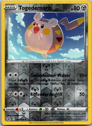Pokémon-Karte Togedemaru 187/264 Fusionsangriff