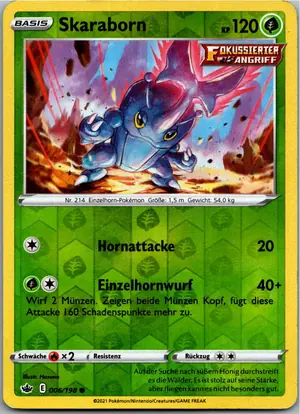 Pokémon-Karte Skaraborn 006/198 Schaurige Herrschaft