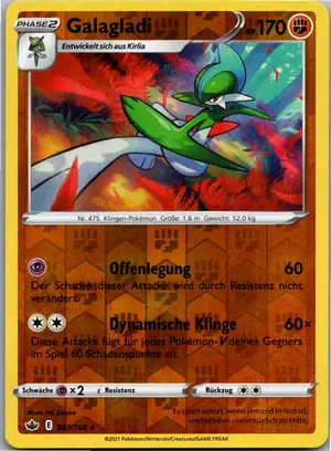 Pokémon-Karte Galagladi 081/198 Schaurige Herrschaft