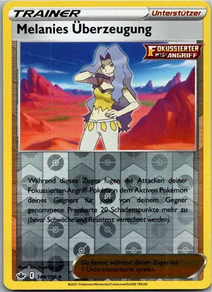 Pokémon-Karte Melanies Überzeugung 144/198 Schaurige Herrschaft