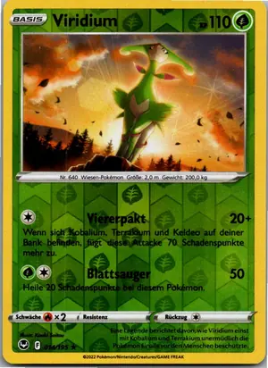 Pokémon-Karte Viridium 014/195 Silberne Sturmwinde